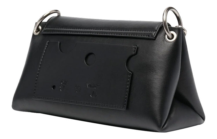 Men's Off-White Nailed Black Shoulder Bag OMNM007S21LEA0011000
