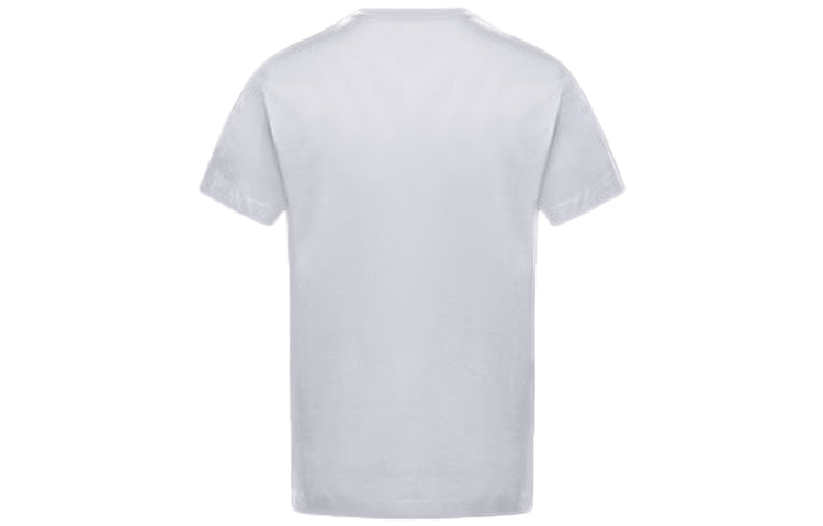 Men's Moncler Alphabet Short Sleeve Round Neck White 0918C737108390T001
