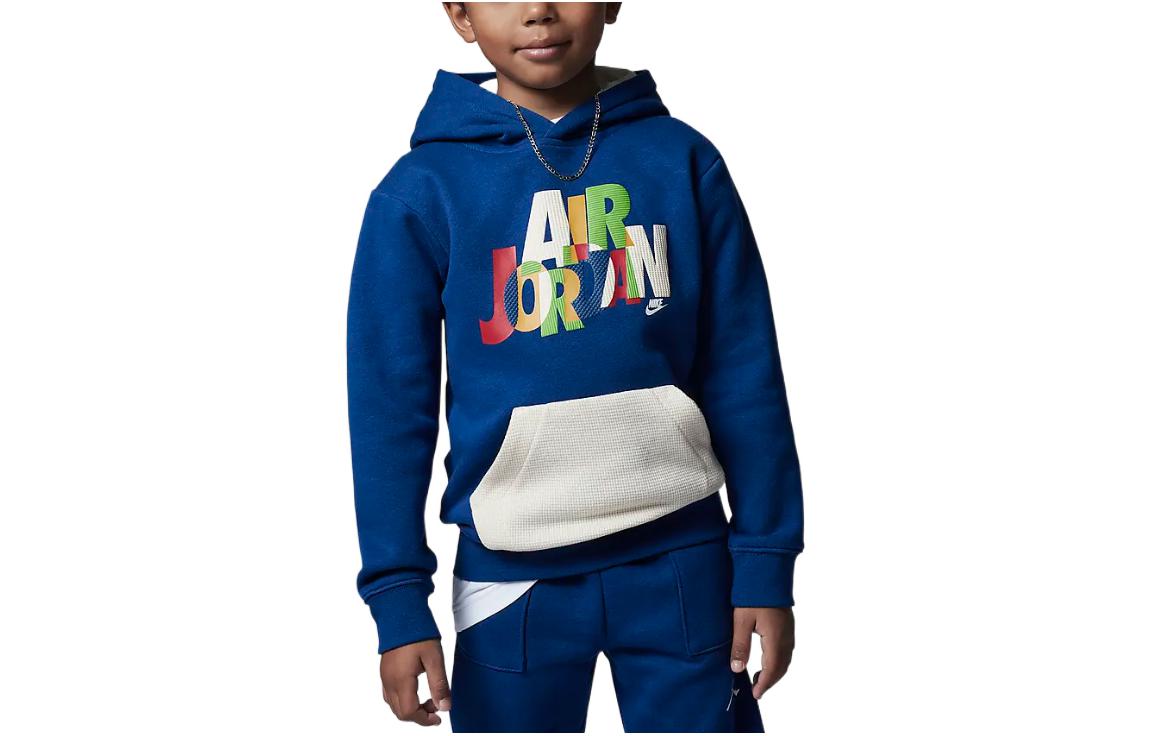 (GS) Air Jordan Messy Room Pullover Hoodie 'Blue' FB9273-486