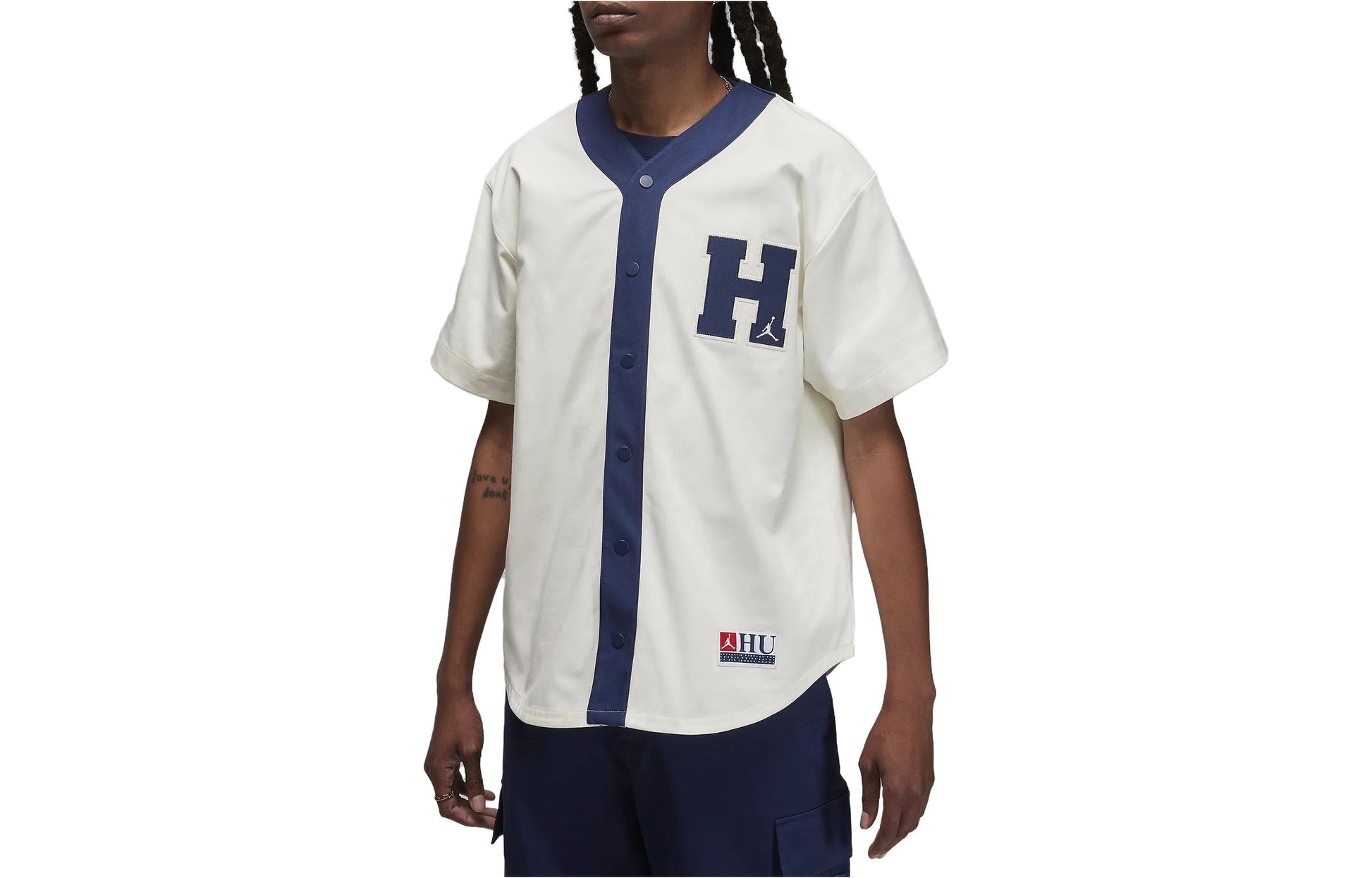 Air Jordan x Howard University Baseball Top 'White Blue' FJ9331-133