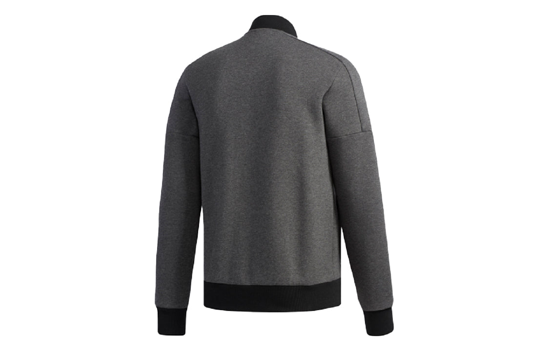 adidas Tt Double Knit Sports aviator Jacket Gray DW4629