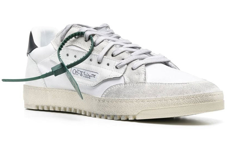 Off-White Vulcanized 5.0 Low Top Distressed Sneaker 'White Black' OMIA227C99FAB0010101