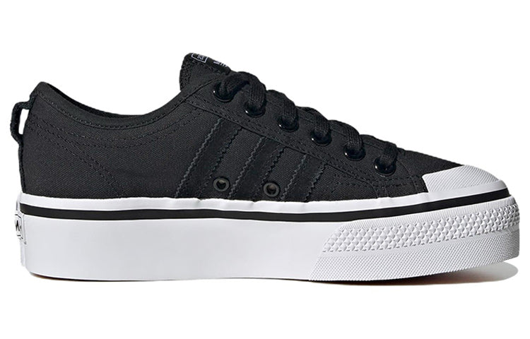 (WMNS) adidas Nizza Platform 'Black White' HQ6238