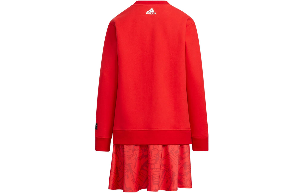 (GS) adidas CNY Knit Dress 'Red' HZ0224