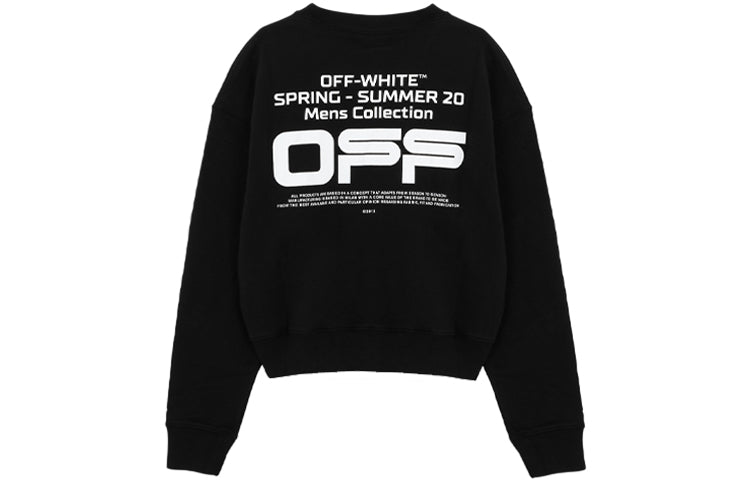 Off-White Alphabet Printing Pullover Black OMBA035R20E300041001