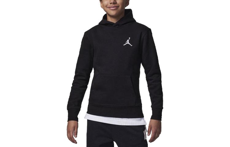 (GS) Air Jordan MJ Pullover Hoodie 'Black' 95C551-023