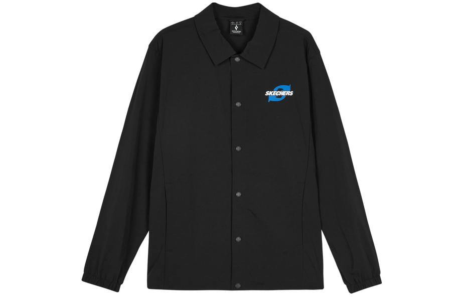 Skechers Casual Letter Printed Jacket 'Black' L224M049-0018