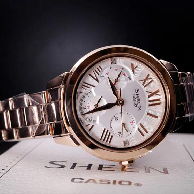 CASIO SHEEN Series Rose-Gold Rose Gold Analog SHE-3059PG-7A