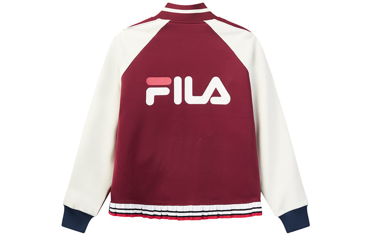 (WMNS) FILA x MIHARA YASUHIRO Stand-up Collar Woven Jacket 'Red Navy' F71W038503F-RD