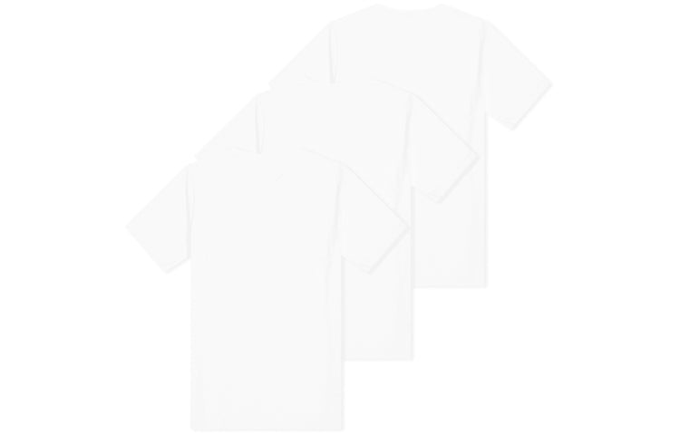 HUMAN MADE Round Neck Pullover Short Sleeve Unisex 3 White HM19CS023