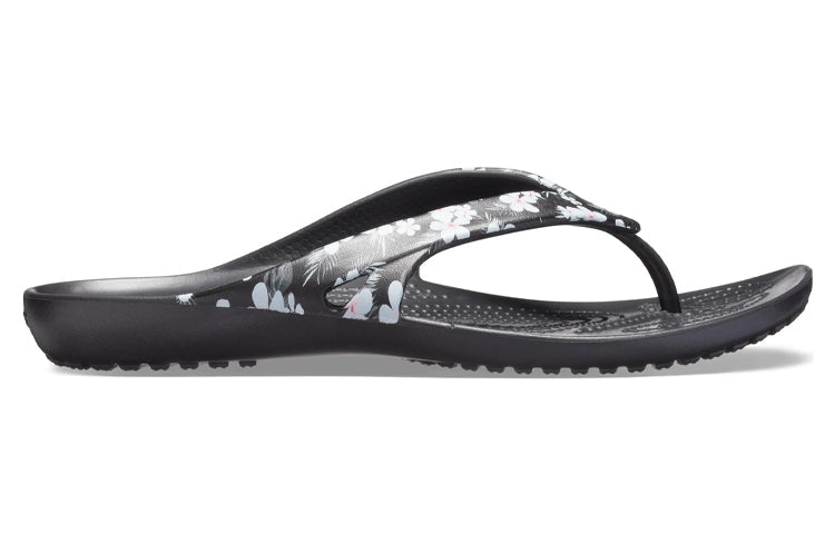 (WMNS) Crocs Kadee II Seasonal Flip Flops 'Tropical Floral Black' 205635-98F