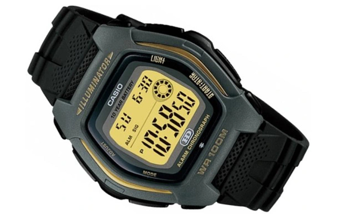 CASIO Sports Analog Mens Black/Yellow Digital HDD-600G-9A2021