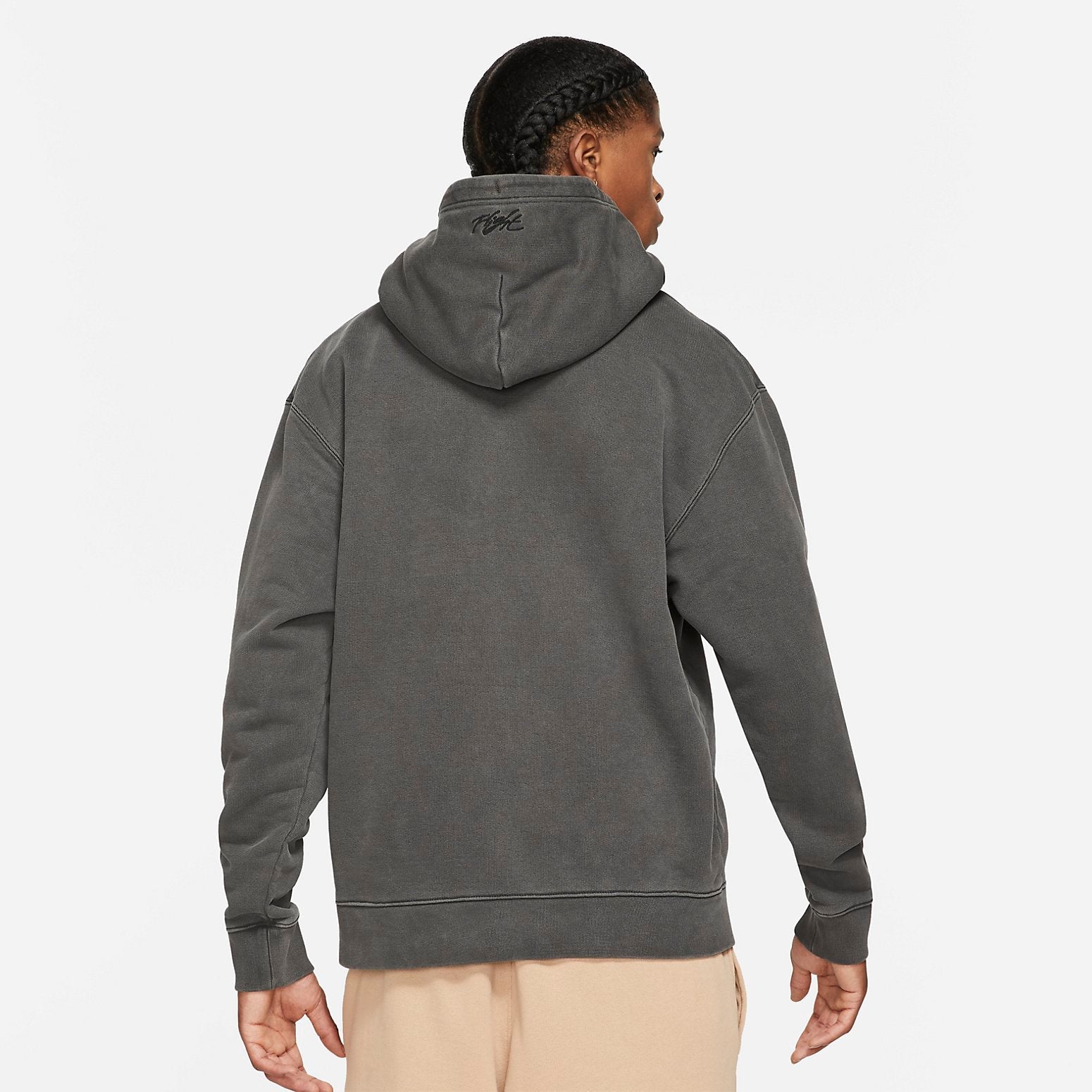 Air Jordan Flight Heritage Washed Fleece Pullover Hoodie 'Black' DA9789-010
