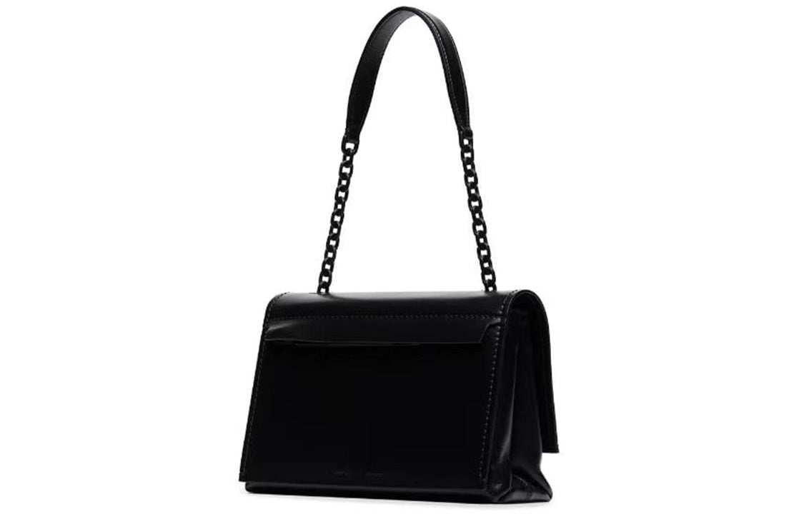 (WMNS) Off-White Diag Binder Clip shoulder bag Black OWNA120E20LEA0091000