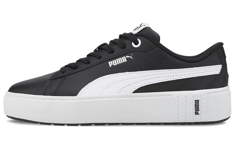 (WMNS) PUMA Smash Platform Black/White 373035-04