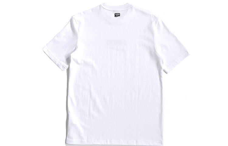 PUMA Downtown Printing Short Sleeve White 596367-52