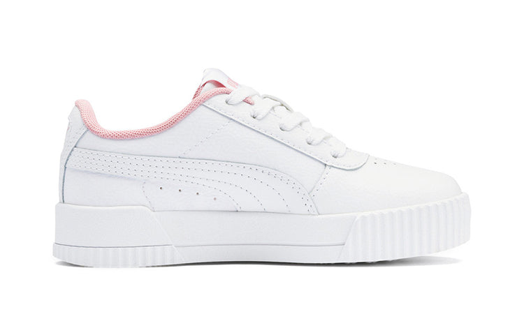 (PS) PUMA Carina L Casual Board Shoes White/Pink 370678-02