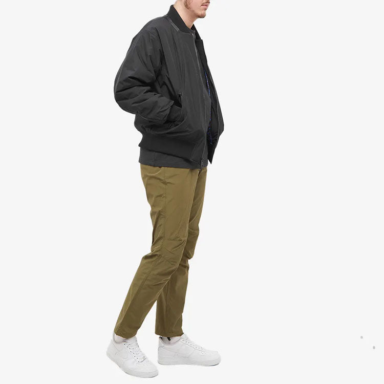 Air Jordan Solid Color Zipper Long Sleeves Jacket Men's Black DJ0232-010