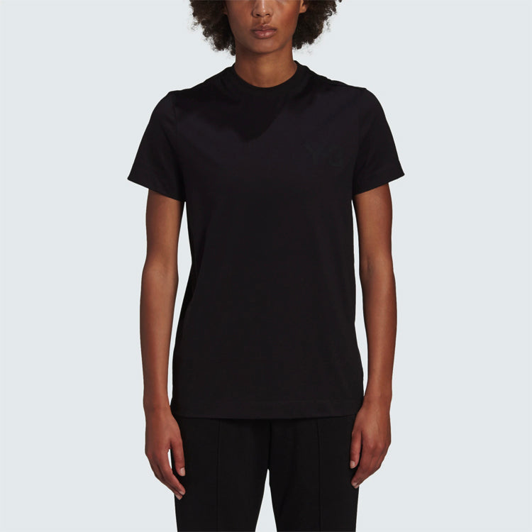 (WMNS) Y-3 Cotton Round Neck Casual Short Sleeve Black GM3274-2021