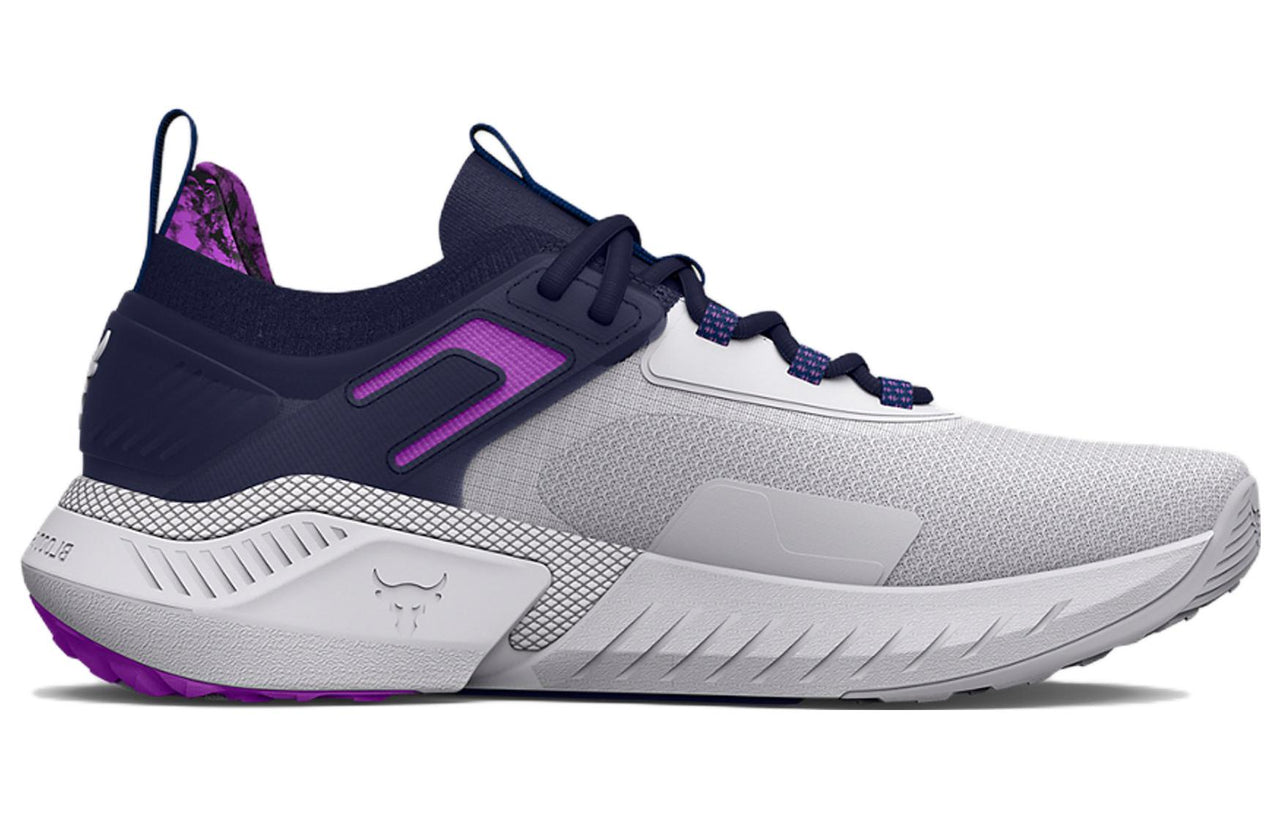(WMNS) Under Armour Project Rock 5 Disrupt Training Shoes 'White Midnight Navy' 3026207-102