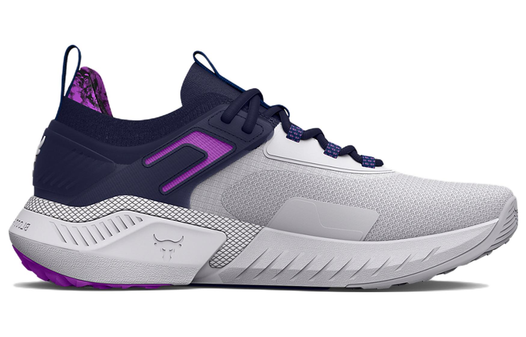 (WMNS) Under Armour Project Rock 5 Disrupt Training Shoes 'White Midnight Navy' 3026207-102