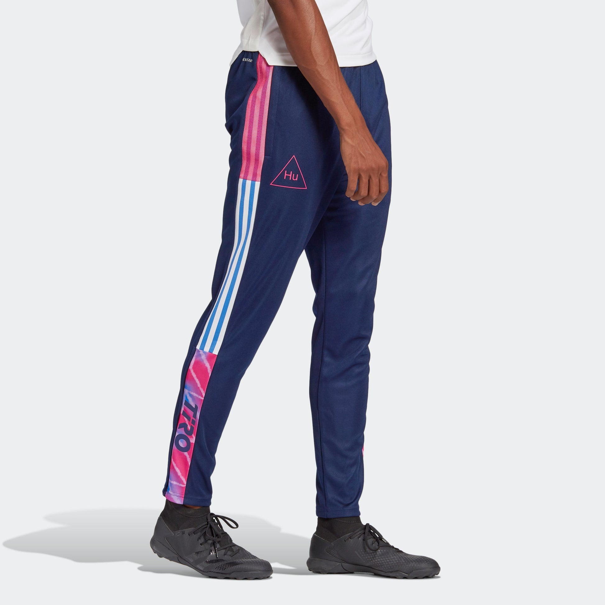 adidas x Crossover Hufc Tr Pnt Soccer/Football Colorblock Casual Sports Long Pants Navy Blue GI7452