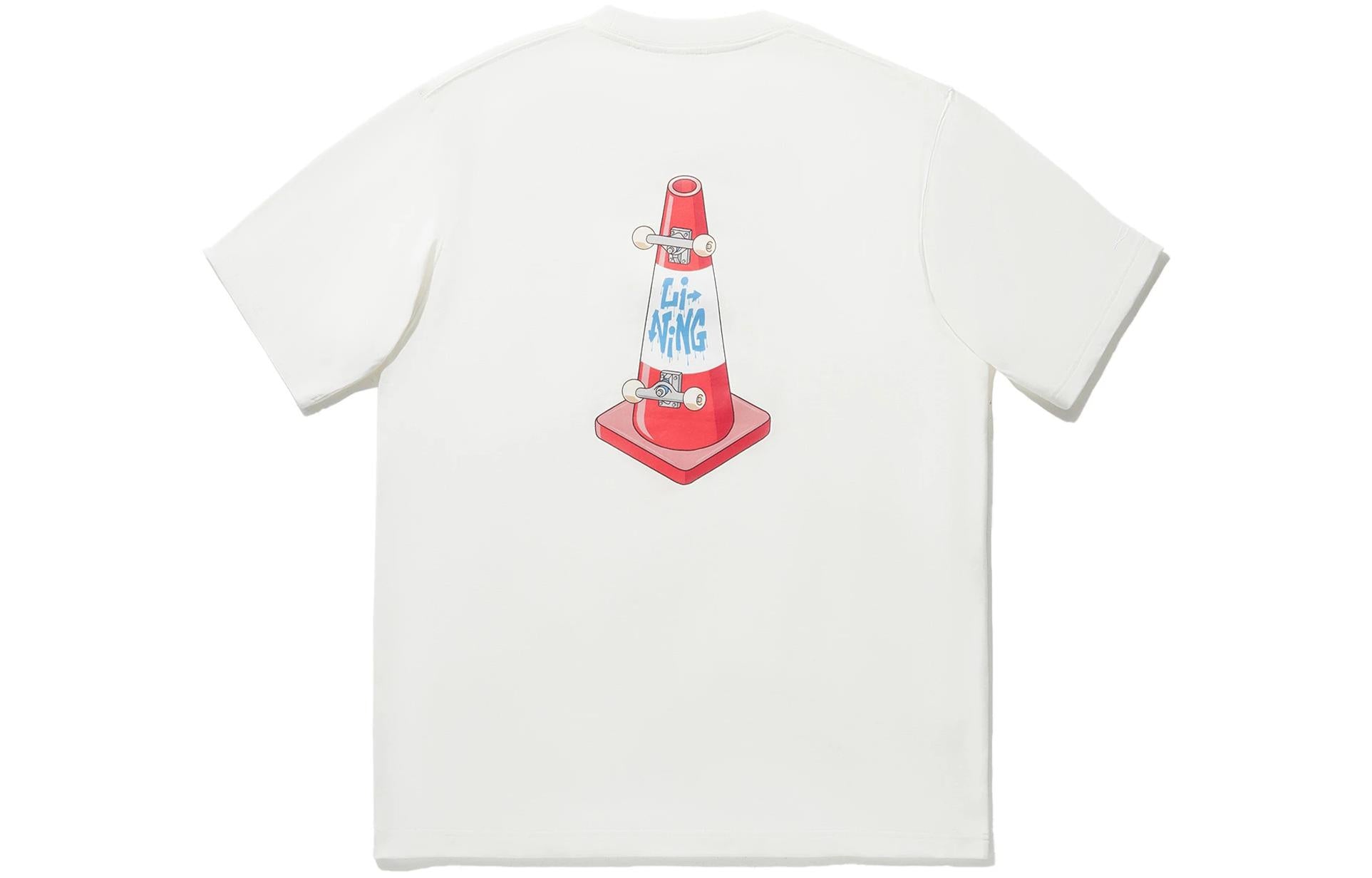 Li-Ning x Phil Hackett Graphic T-shirt 'Beige' AHSU213-4