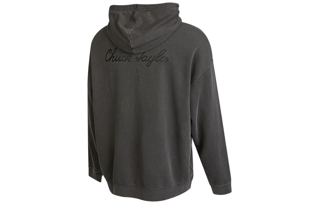 Converse Go-To Chuck Taylor Sneaker Patch Loose Fit Hoodie Asia Sizing 'Black' 10024025-A01