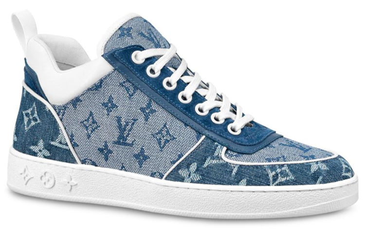 (WMNS) LOUIS VUITTON LV Boombox Monogram Sneakers Denim-Blue 1A8E3S