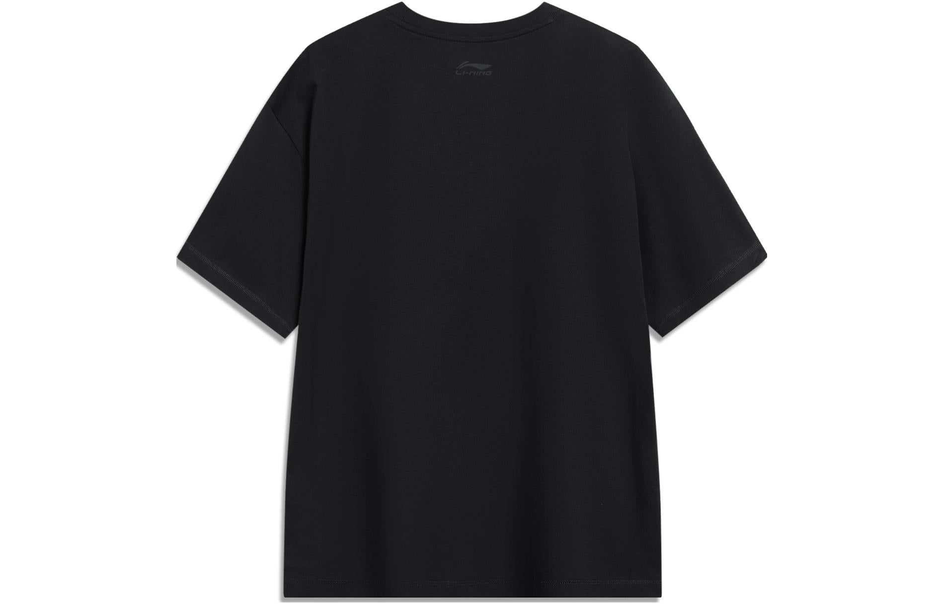 Li-Ning Logo Loose Fit T-shirt 'Black' AHST723-6