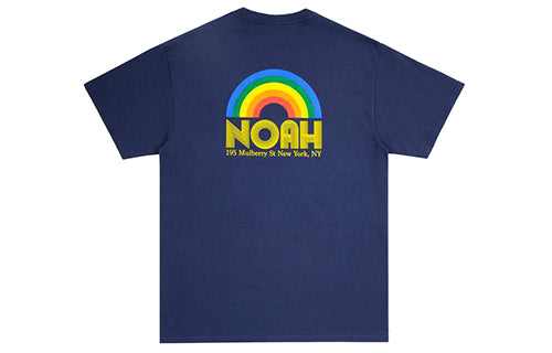 NOAH RAINBOW SHOP TEE Printing Short Sleeve Deep Blue NOAH-SS19-001