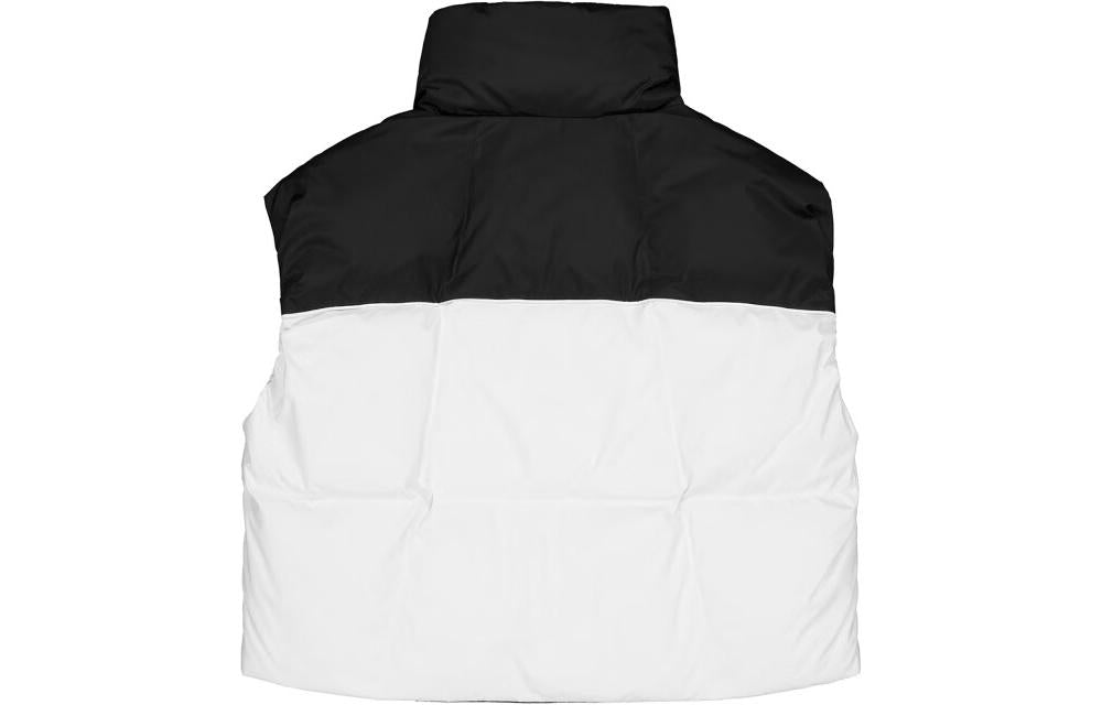(WMNS) New Balance Windproof Down Vest Asia Sizing 'White Black' NJD48022-MIX
