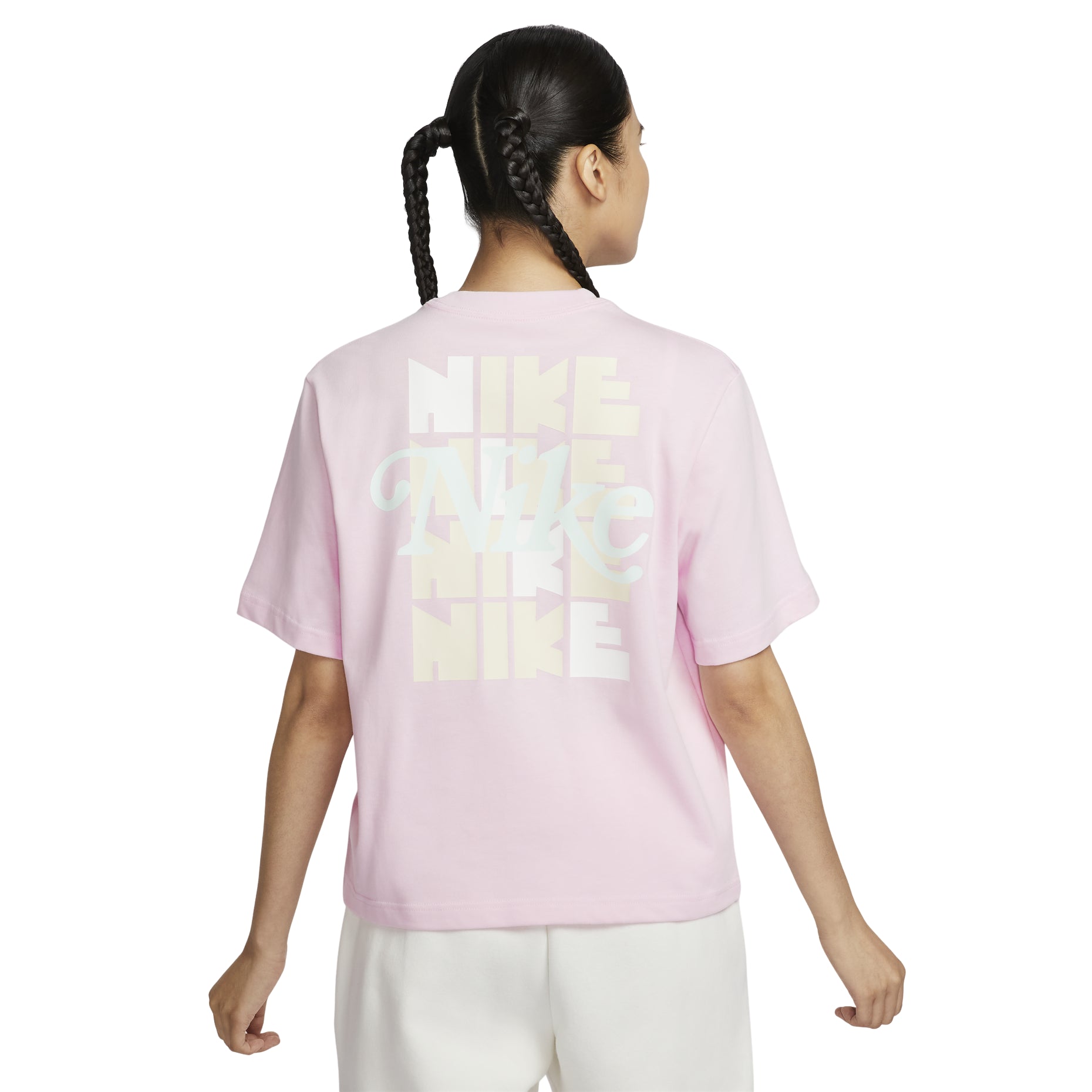 (WMNS) Nike Sportswear Boxy T-Shirt Asia Sizing 'Pink' HM4581-663