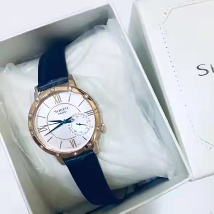 CASIO SHEEN Series Wrist Blue/ White Analog SHE-3046GLP-7C