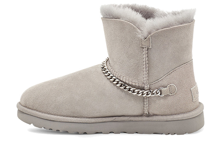 (WMNS) UGG Classic UGG Charm Mini Fleece Lined Gray 1112493-SEL