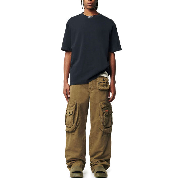 HERON PRESTON FW22 Emblem T-shirt 'Black White' HMAA034C99JER0021001