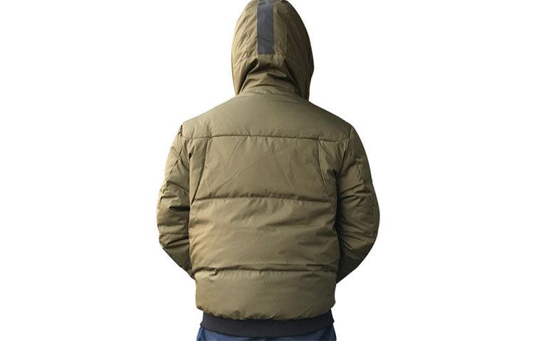 New Balance Heavyweight Puffer Hooded Jacket Asia Sizing 'Olive Green' NP74T021-KH