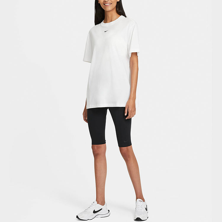 (WMNS) Nike Sportswear Oversized Short-Sleeve Top 'White' DH4255-100