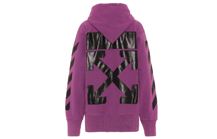 (WMNS) Off-White x Champion logo Sweater Purple OMBB027S188750502910