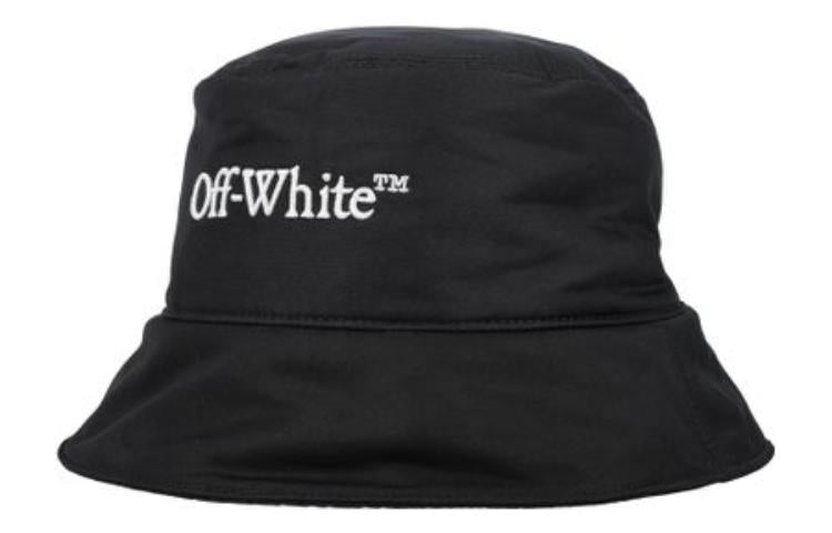 Off-White Bookish Embroidered-Logo Bucket Hat 'Black' OMLA034F23FAB0011001