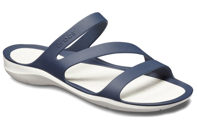 (WMNS) Crocs Blue White Sandals 'Blue White' 203998-462