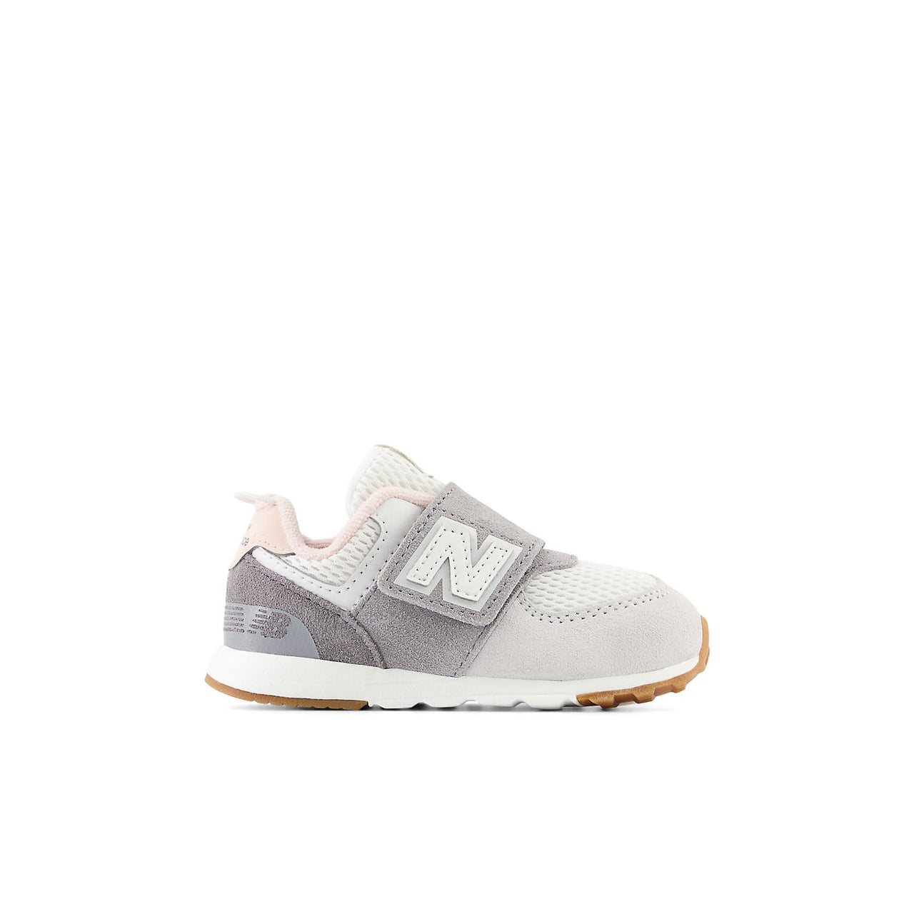 (TD) New Balance 574 New-B Hook & Loop Toddler Wide 'Grey Matter Rose Sand' NW574DGP