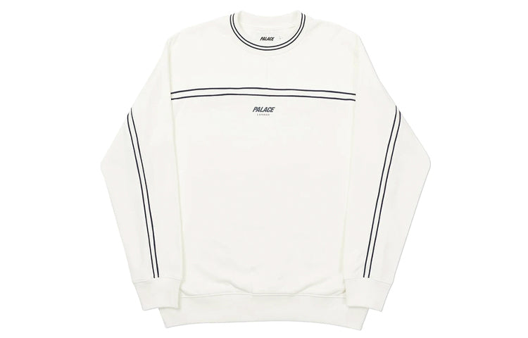 PALACE Alphabet Logo Printing Round Neck Pullover Unisex White P19CS300