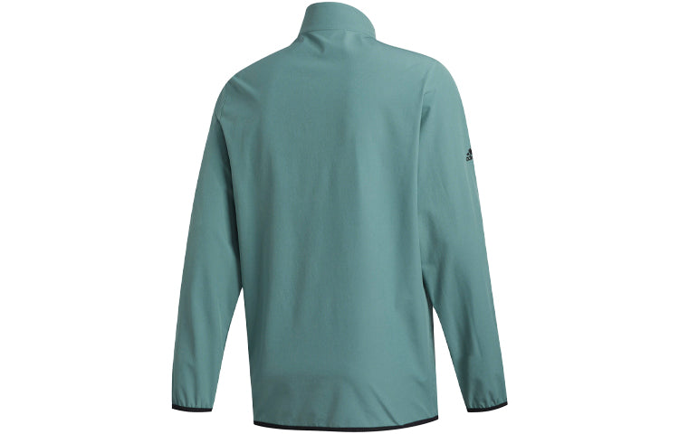 adidas Golf Sports Windproof Stand Collar Jacket Green FR4244