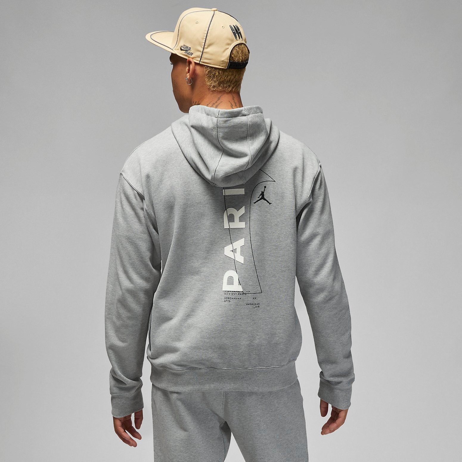 Nike Paris Saint-Germain Pullover Hoodie 'Dark Grey Heather' DM3096-063