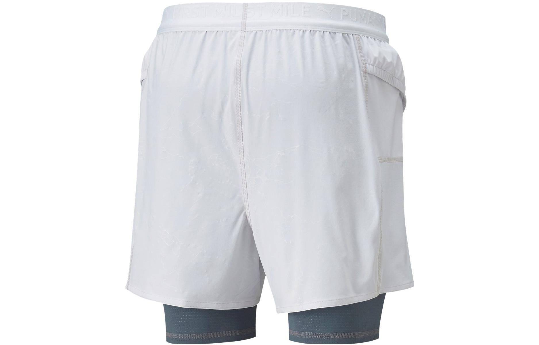 PUMA X First Mile 5" 2-In-1 Running Shorts 'White' 521408-72