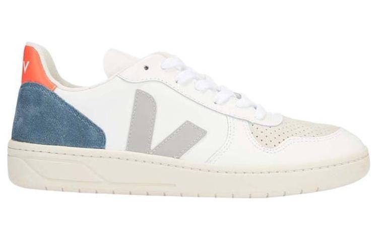 Veja V-10  Lace-Up 'White Oxford Grey' VX022303B