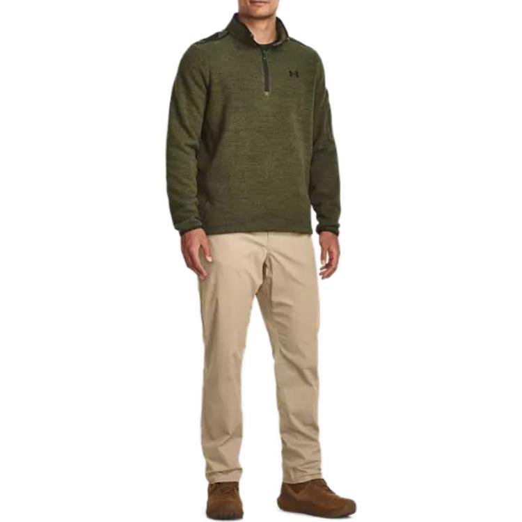Under Armour Specialist Printed 1/4 Zip Pullover 'Green' 1382178-390