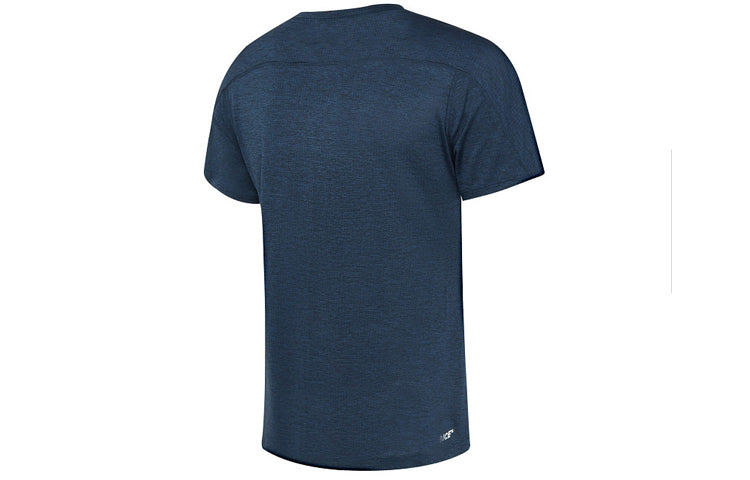 (WMNS) New Balance Classic logo Alphabet Printing Short Sleeve Blue AWT0301Y-ECR