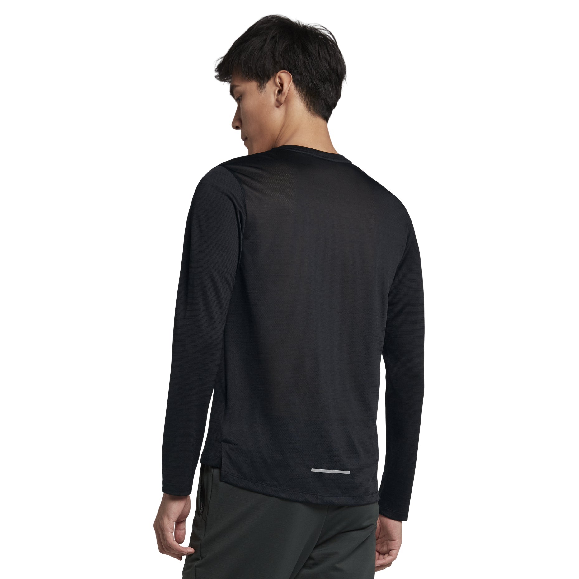 Nike Dri-Fit Mtler Long Sleeves Running Quick Dry Gym Clothes Black AJ7569-010
